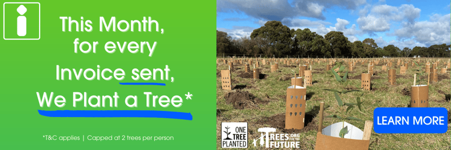 This Month, Send an invoice, we plant a tree
