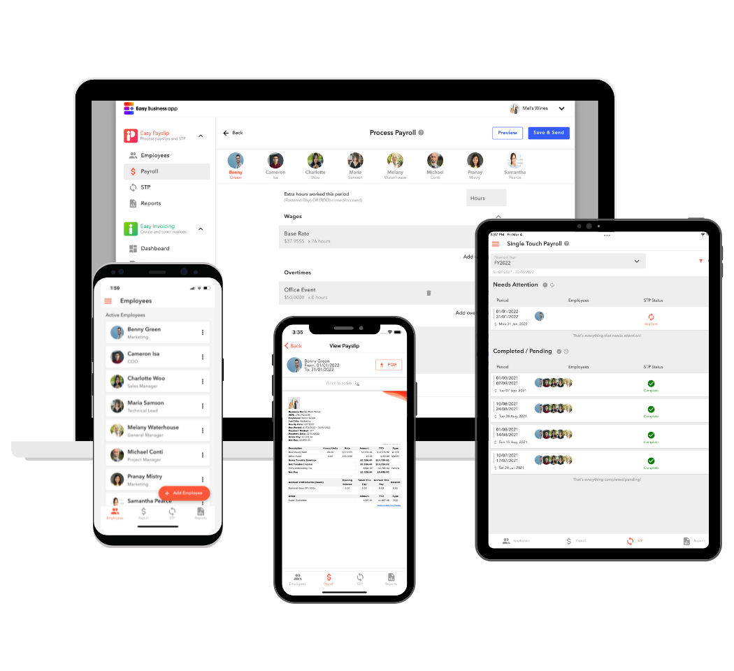 Easy Payroll STP Software & App Australia | Easy Payslip